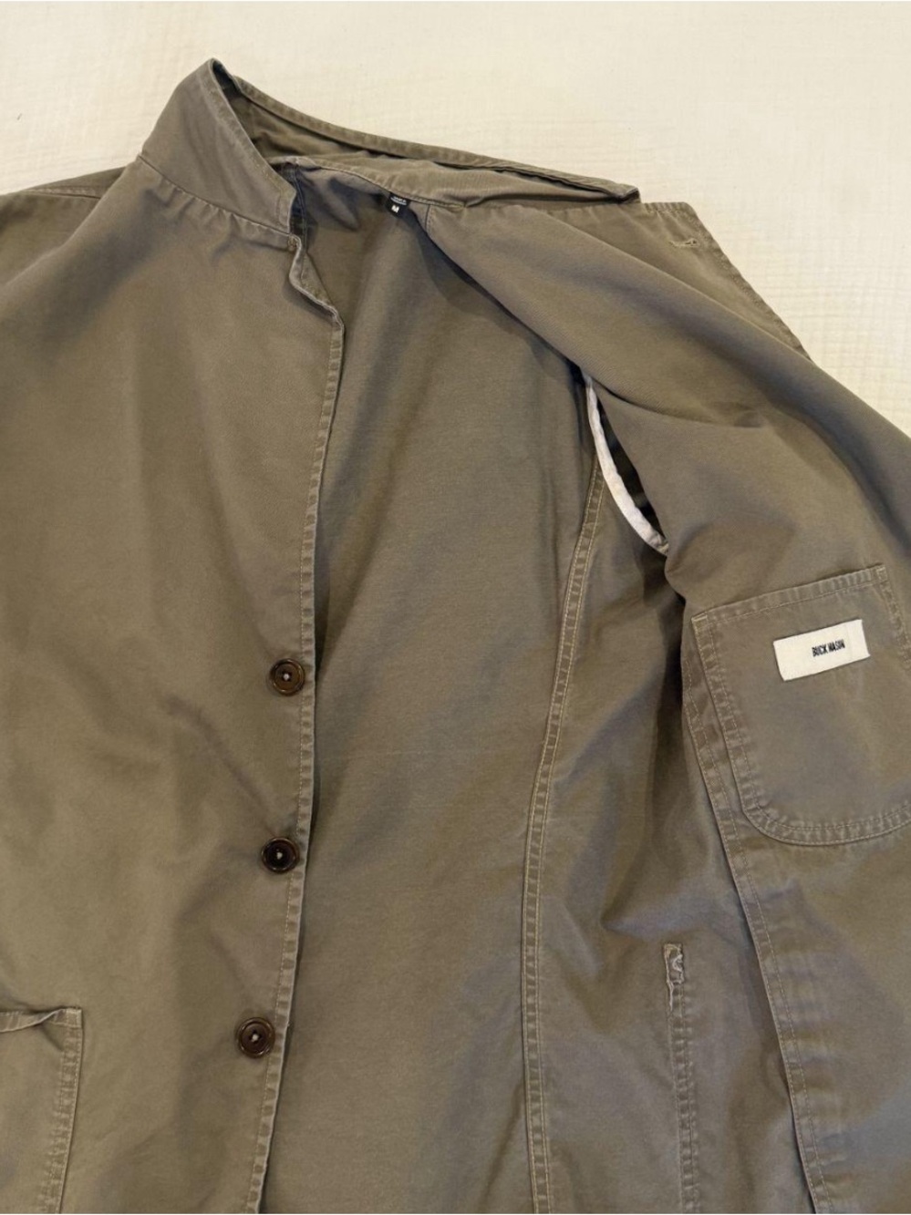 Buck Mason Olive Green Lightweight Shirt Jacket